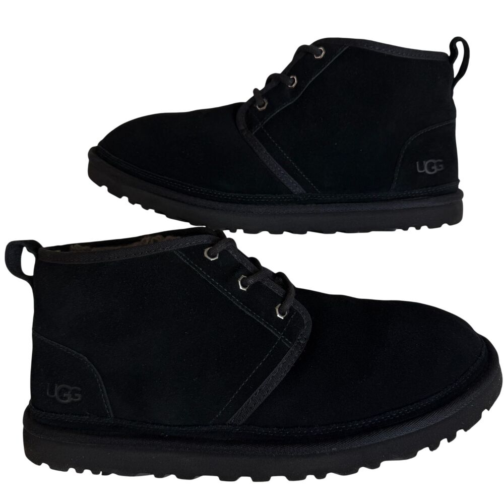 UGG Neumel Black Suede Sherpa Lined Chukka Boot 3236 Men's Size 13